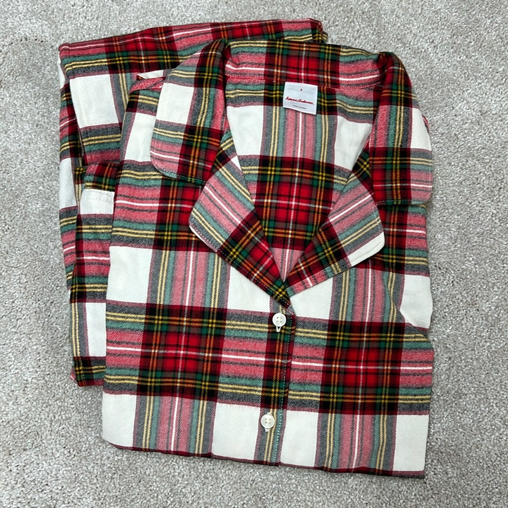 NEVER WORN Hanna Anderson Adult Plaid Flannel Pajamas